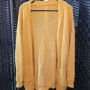 Soft Crochet Knit Cardigan